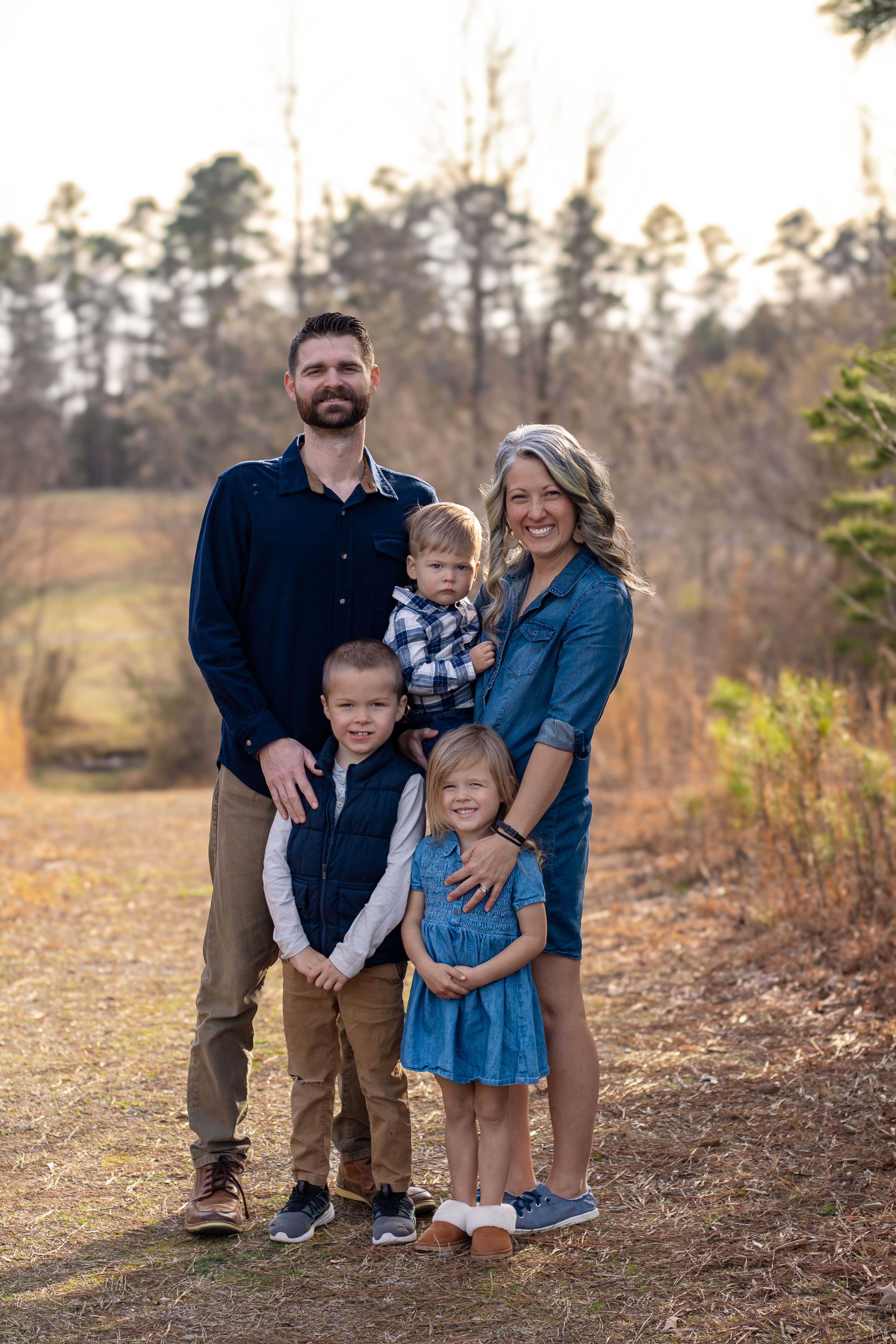 C.J. Phipps with his wife Amelia and their children Gibson, Sage, and Amos